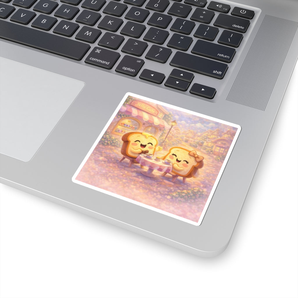 Cute Toast Couple Tea Time Story Sticker