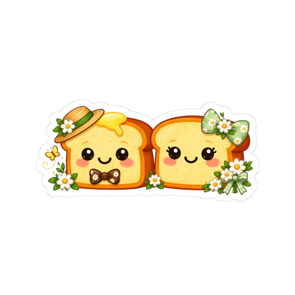 Kawaii Toast Spring Couple Sticker #1