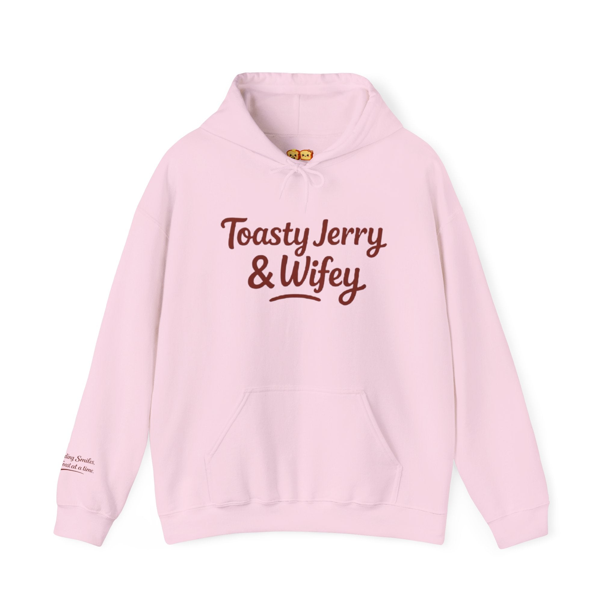 Lightweight Hoodie - ToastyJerry & Wifey Hoodie (Large text)