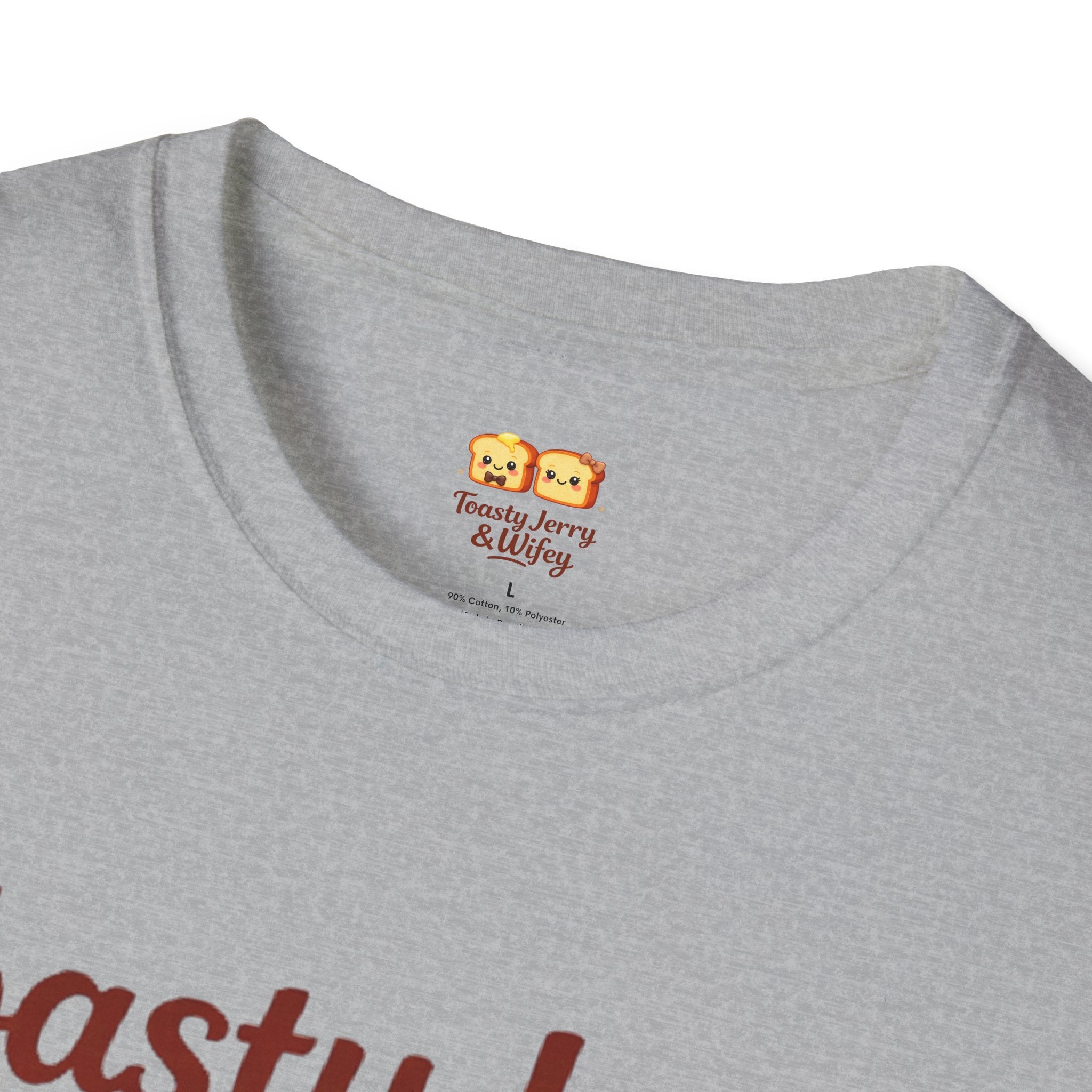 T-Shirt — 'Toasty Jerry & Wifey' (Large text) Couple Graphic Tee