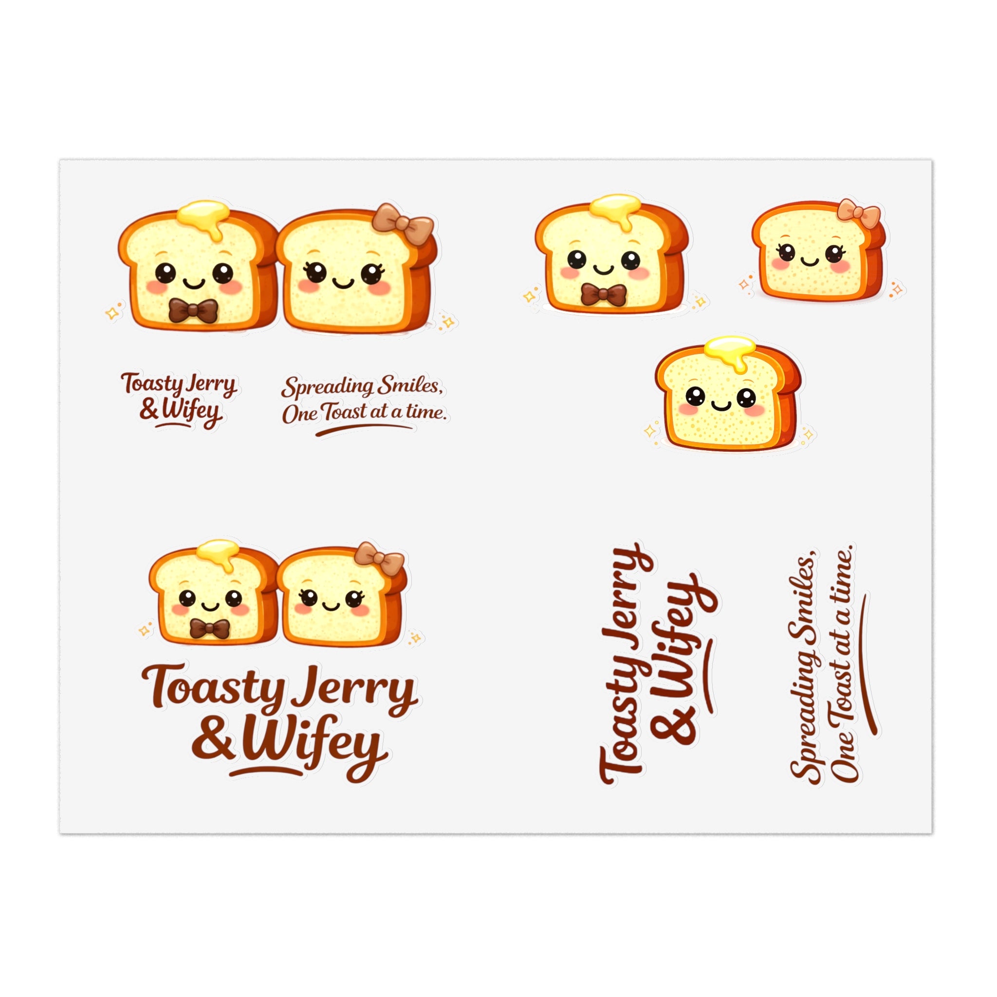 ToastyJerry and Wifey Stickers Sheet