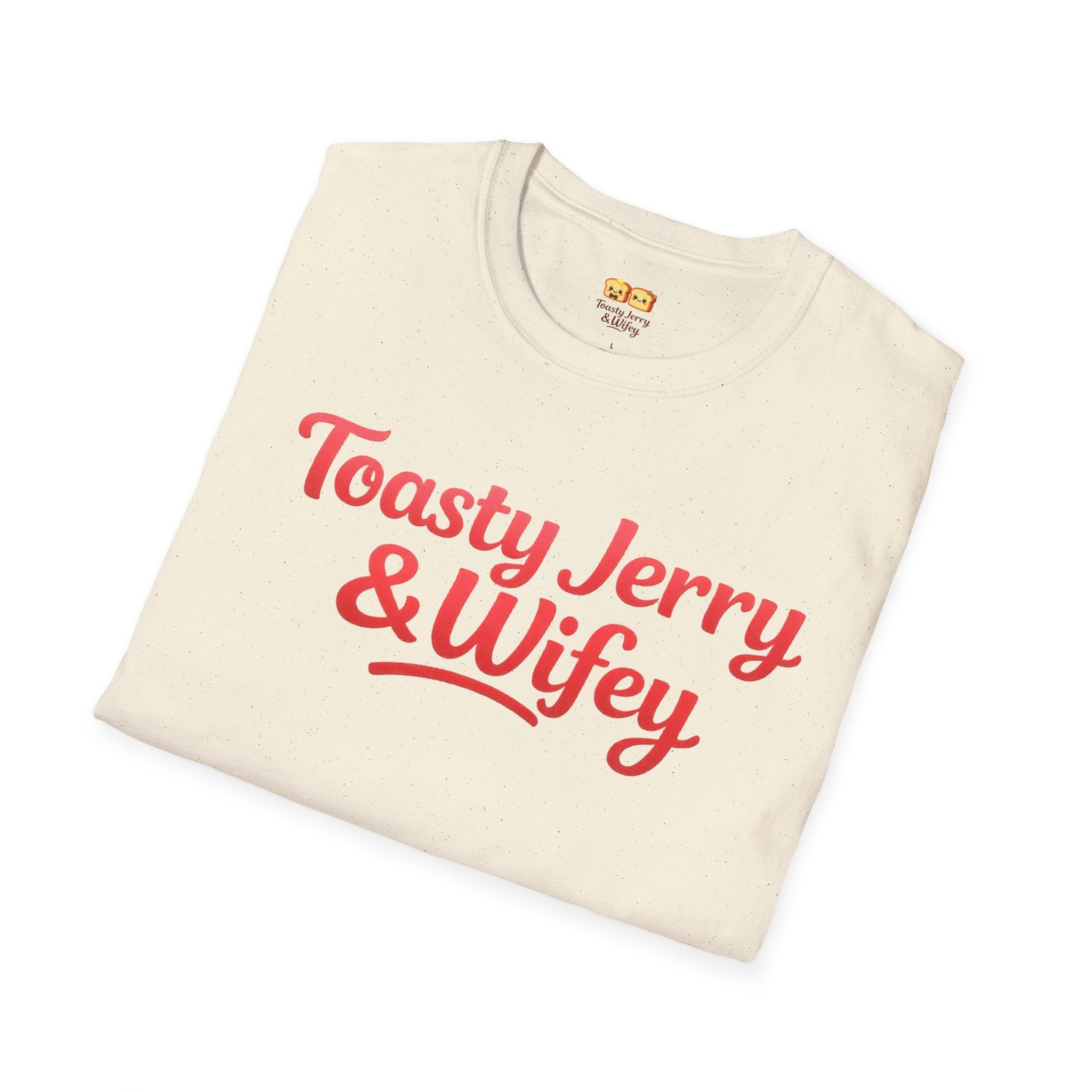 "Toasty Jerry & Wifey" Red + Pink T-Shirt