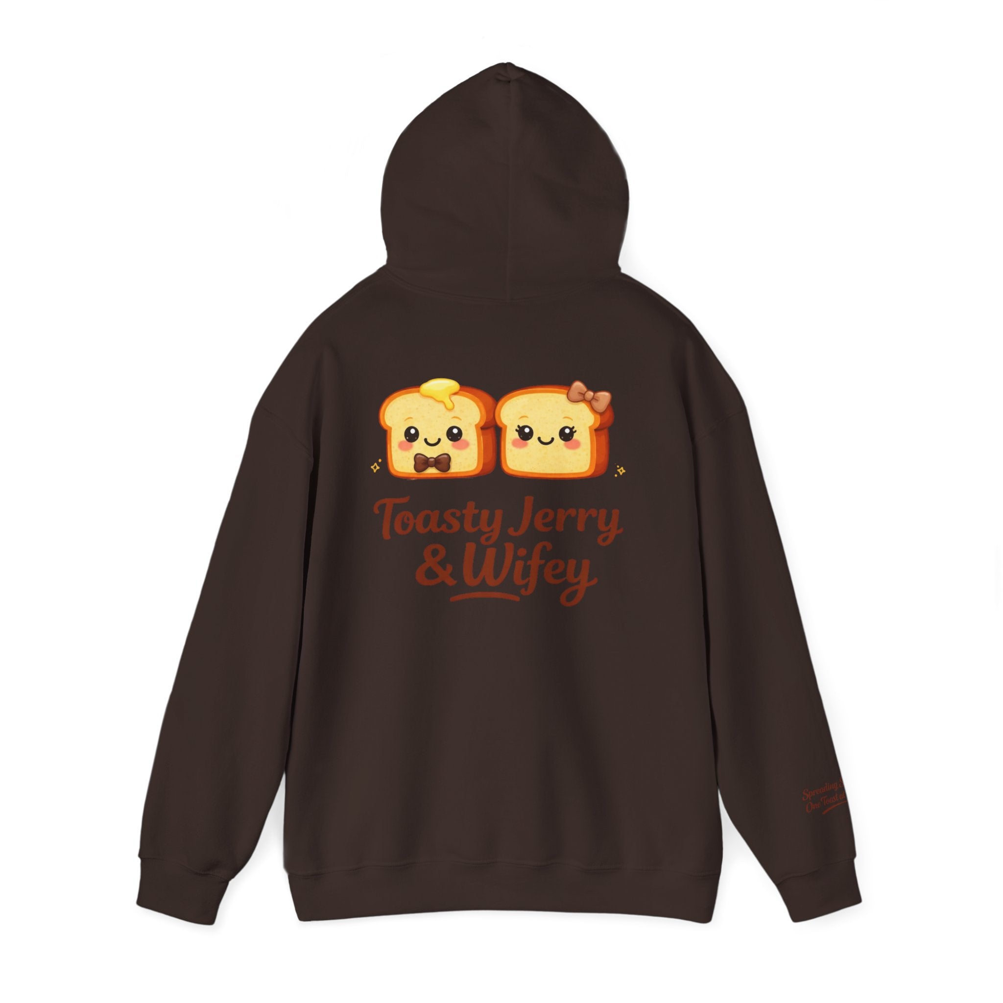 Lightweight Hoodie - ToastyJerry & Wifey Hoodie (Small Text Front)