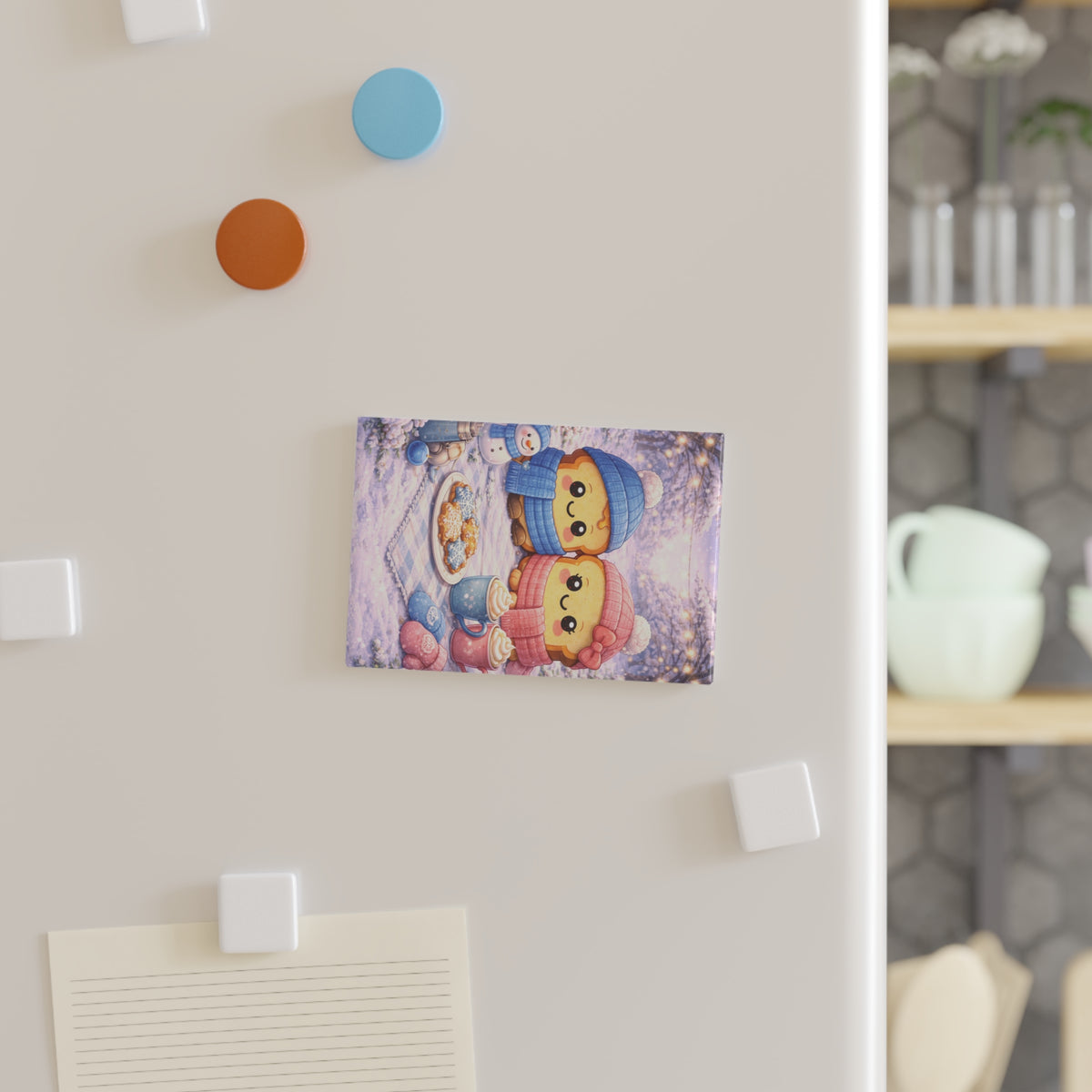 January Toasty Couple Rectangle Magnet