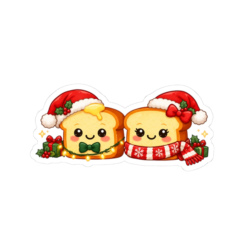 Cute Christmas Toast Kiss-Cut Sticker #2