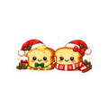 Cute Christmas Toast Kiss-Cut Sticker #2
