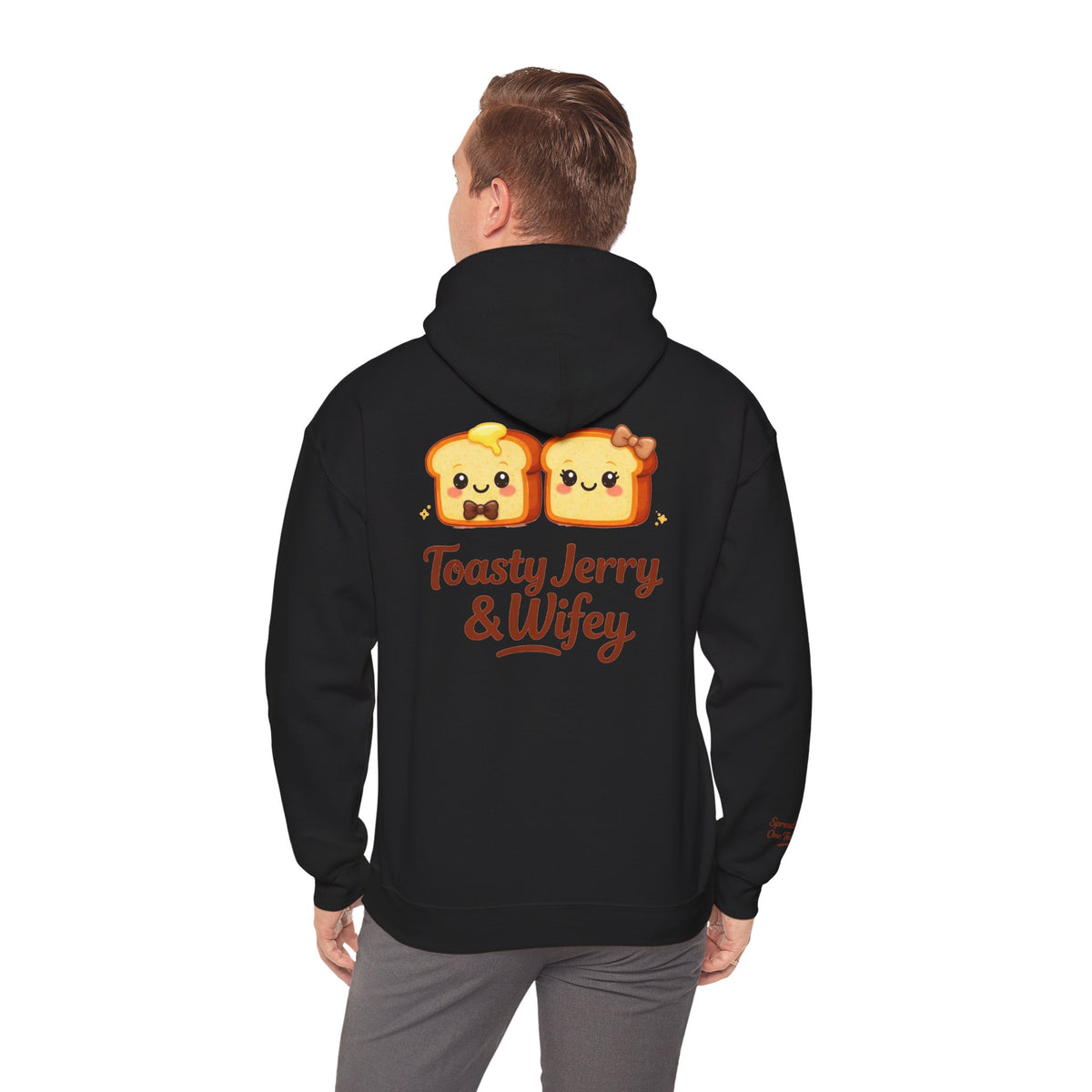 Lightweight Hoodie - ToastyJerry & Wifey Hoodie (Small Text Front)