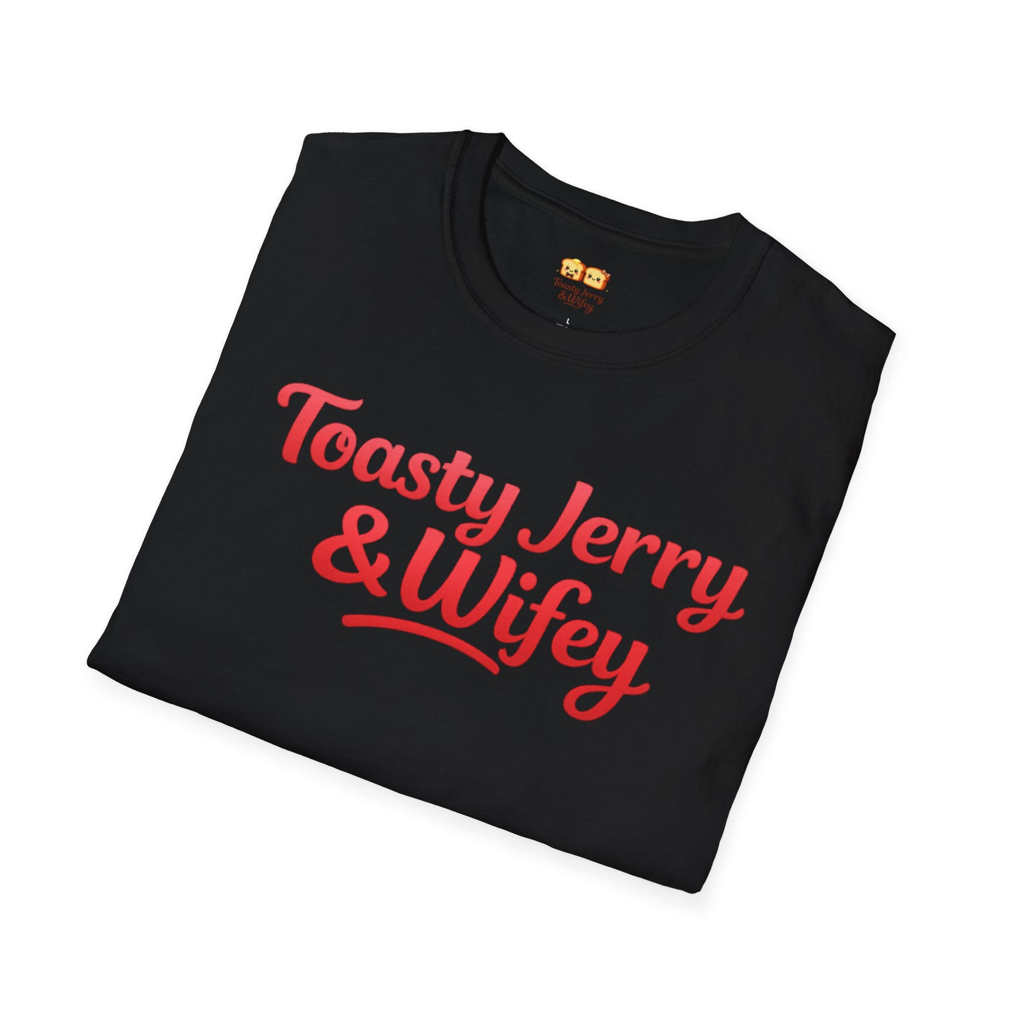 "Toasty Jerry & Wifey" Red + Pink T-Shirt
