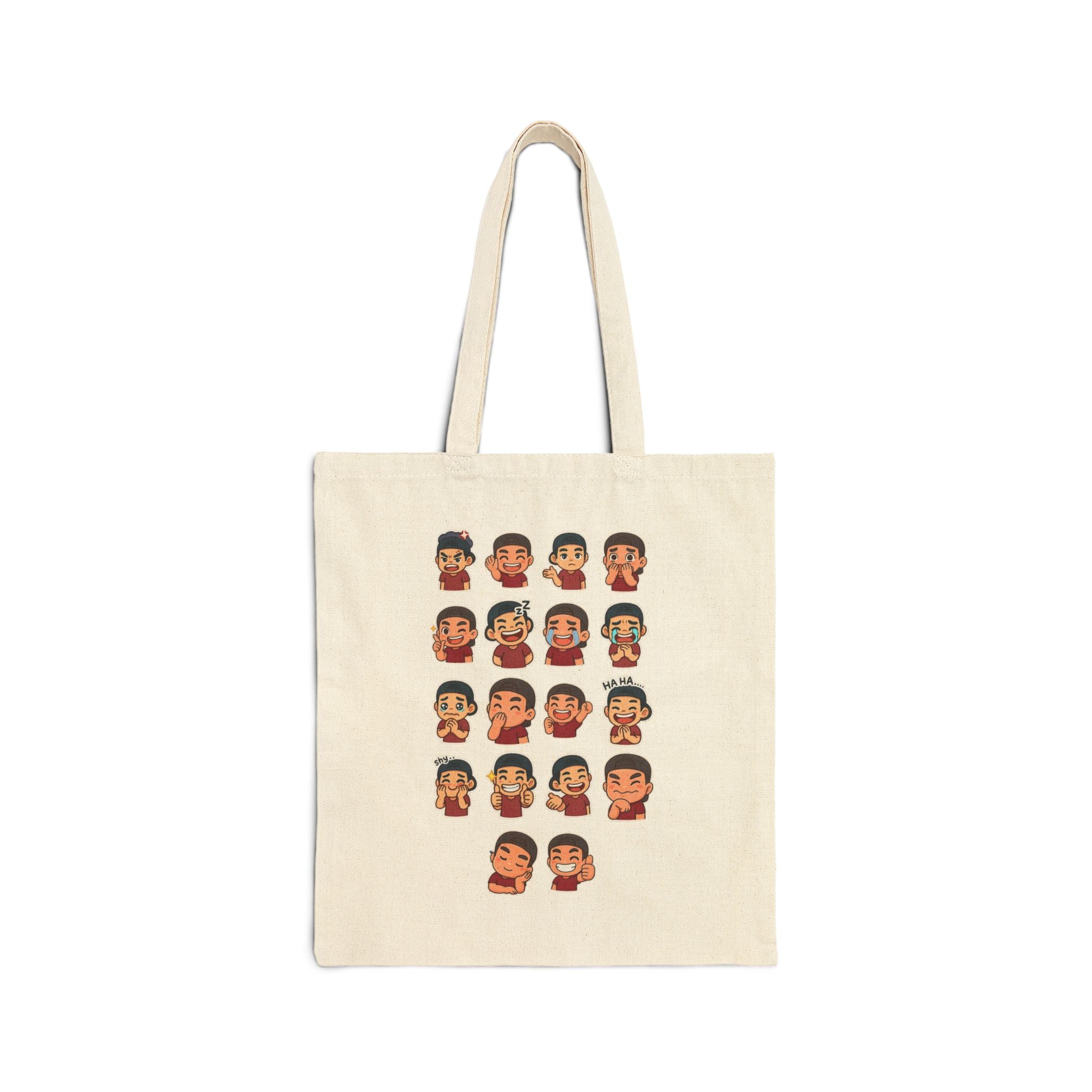 Tote Bag — Toasty Jerry Emoji Face Canvas Tote Bag