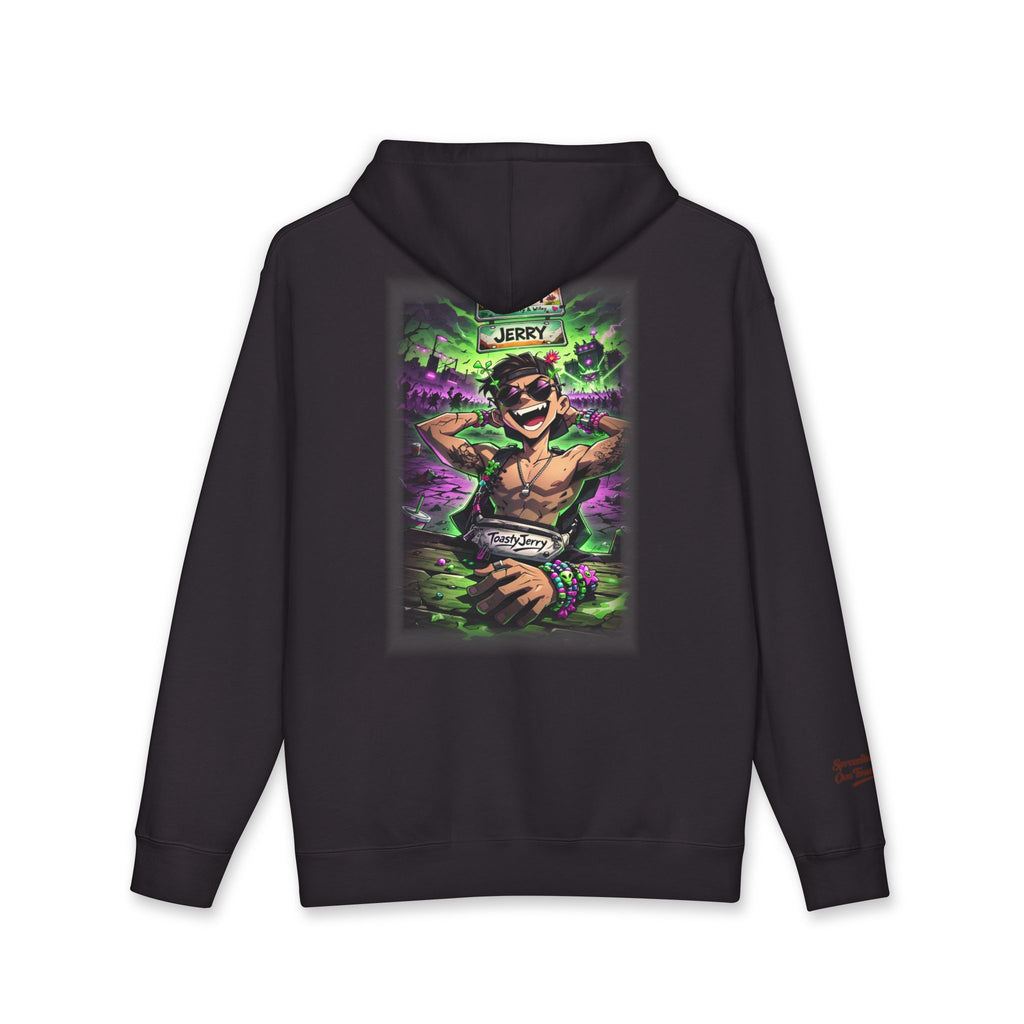 Heavyweight Hoodie - "Toasty Jerry" Neon Rave