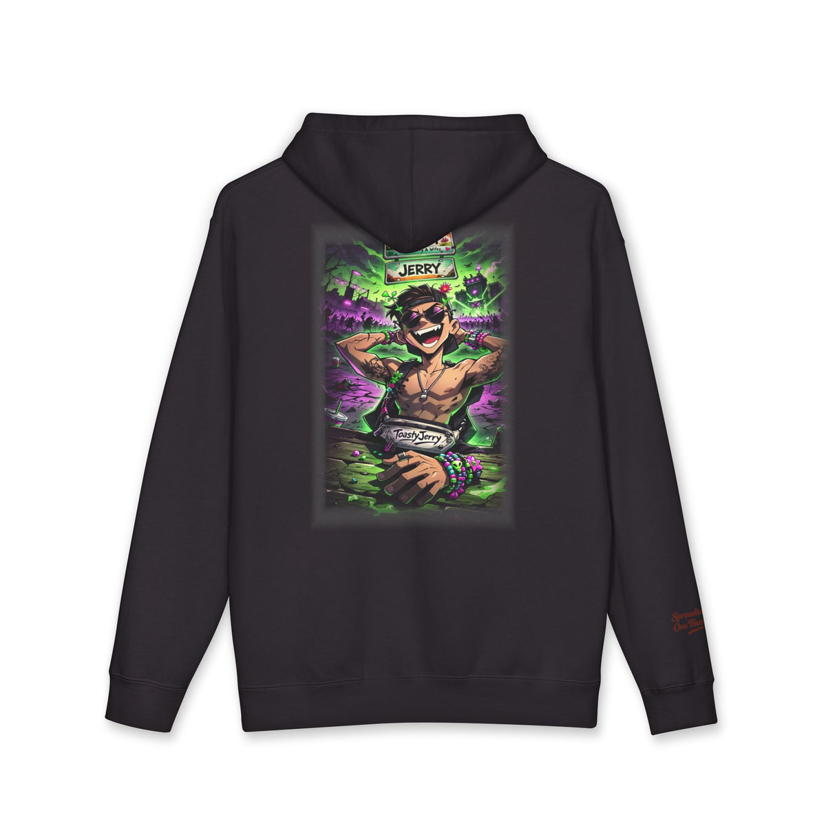Heavyweight Hoodie - "Toasty Jerry" Neon Rave