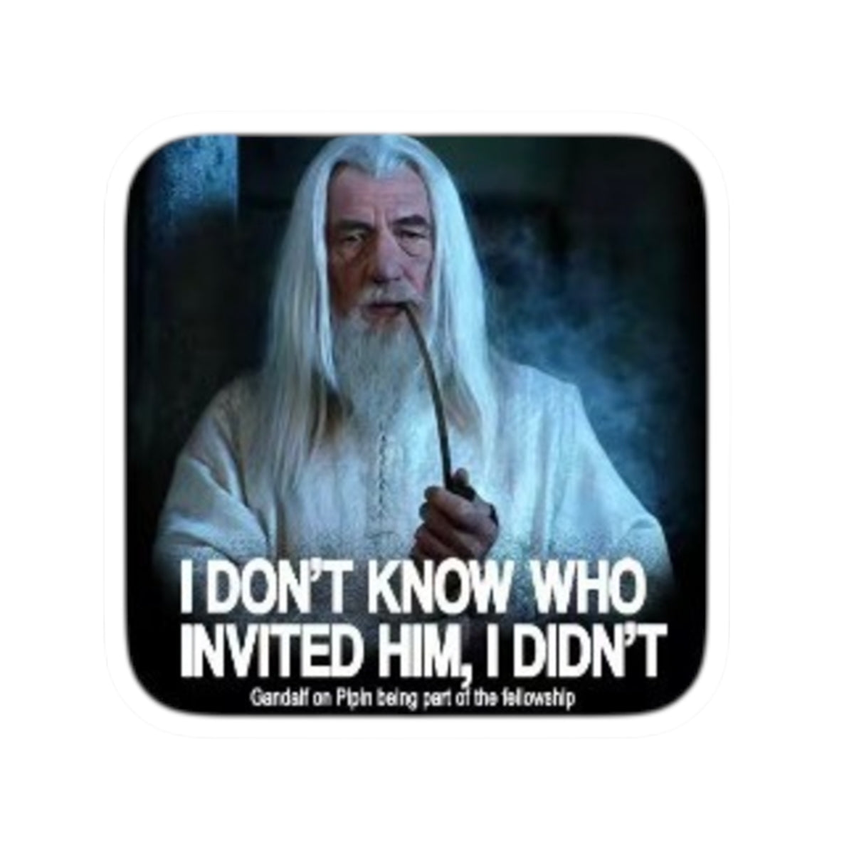 Funny Wizard Quote Sticker
