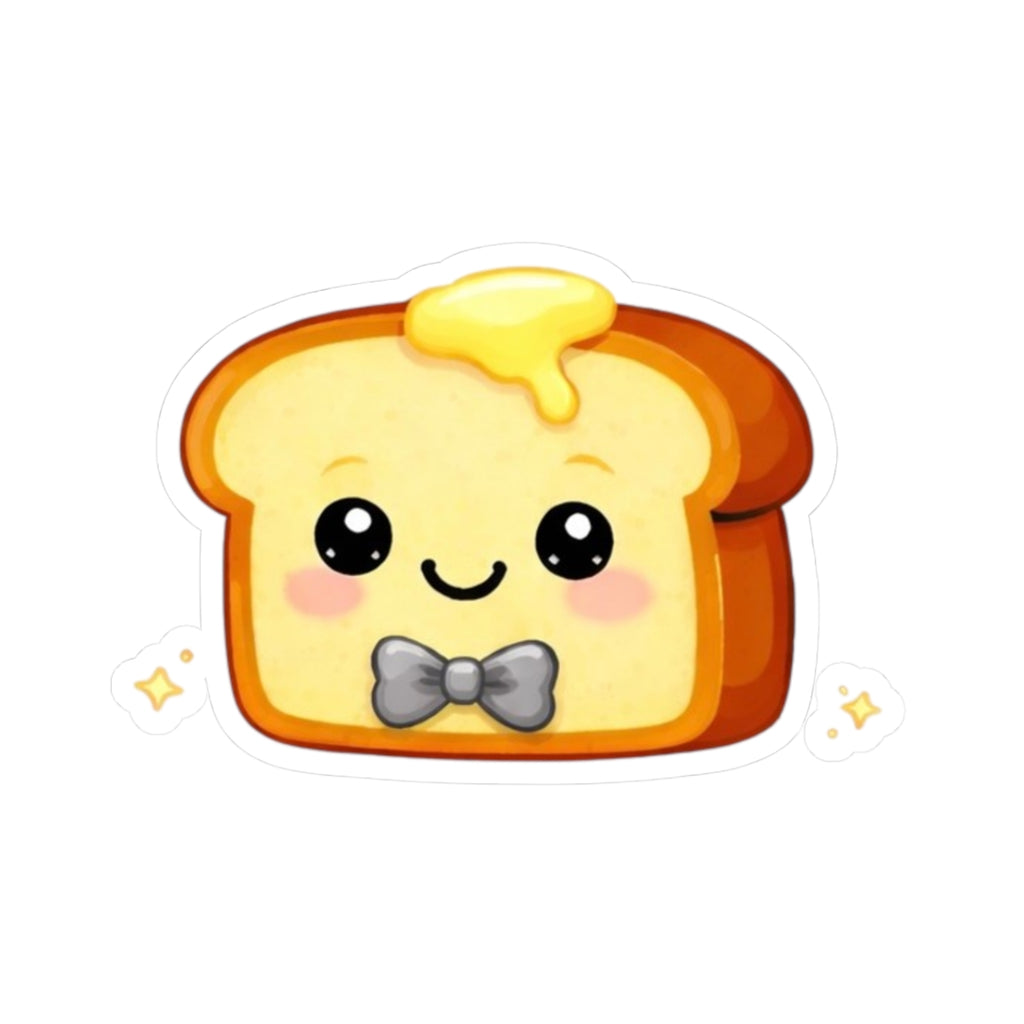 Kiss-Cut Sticker — Toasty Gray Bowtie