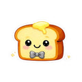 Kiss-Cut Sticker — Toasty Gray Bowtie