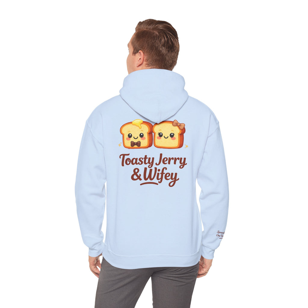 Lightweight Hoodie - ToastyJerry & Wifey Hoodie (Small Text Front)