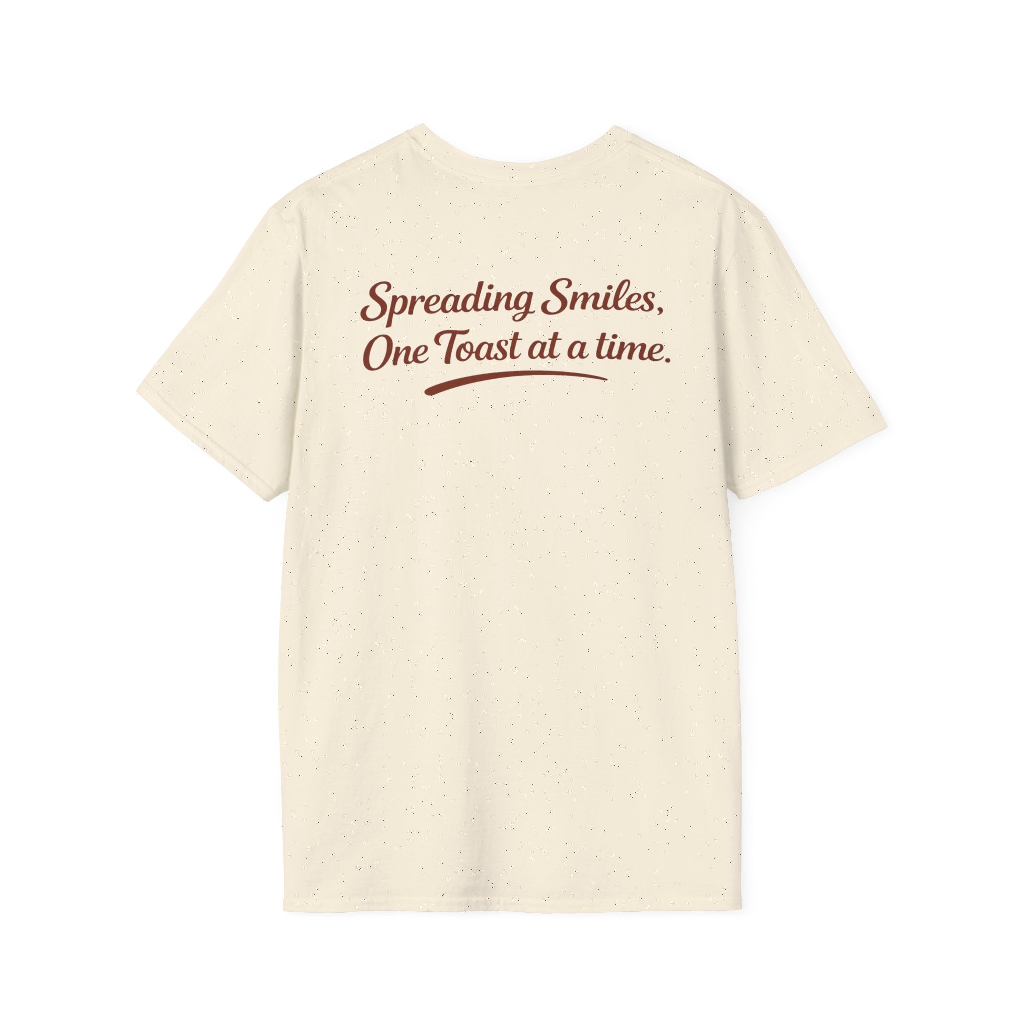 T-Shirt — "Spreading Smiles, One Toast at a Time." Graph Tee