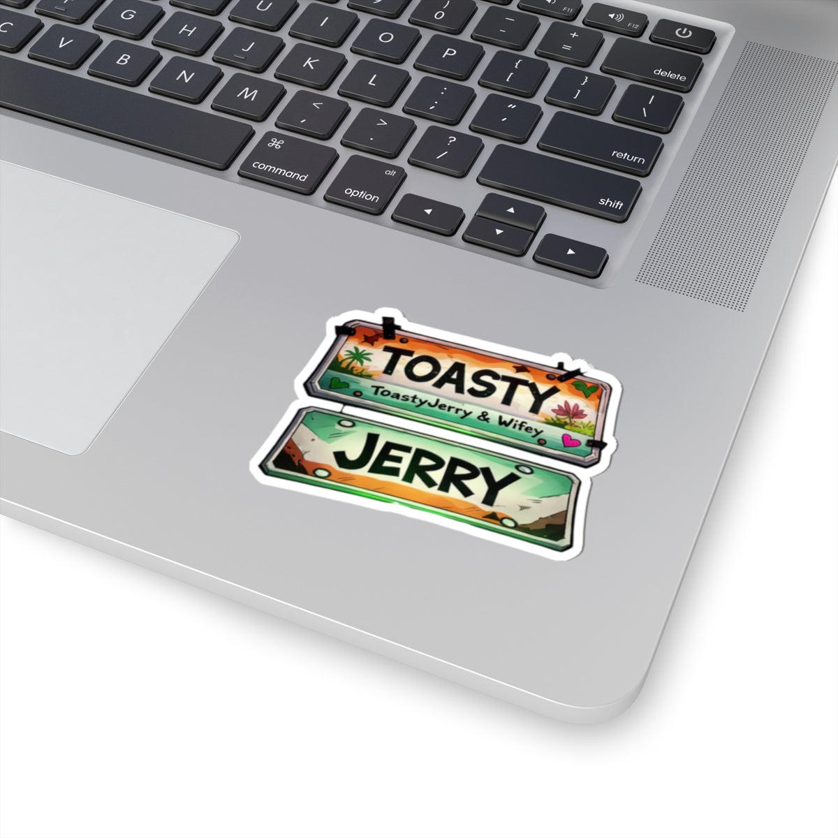 Kiss-Cut Sticker - Sign "Toasty Jerry" Neon Rave