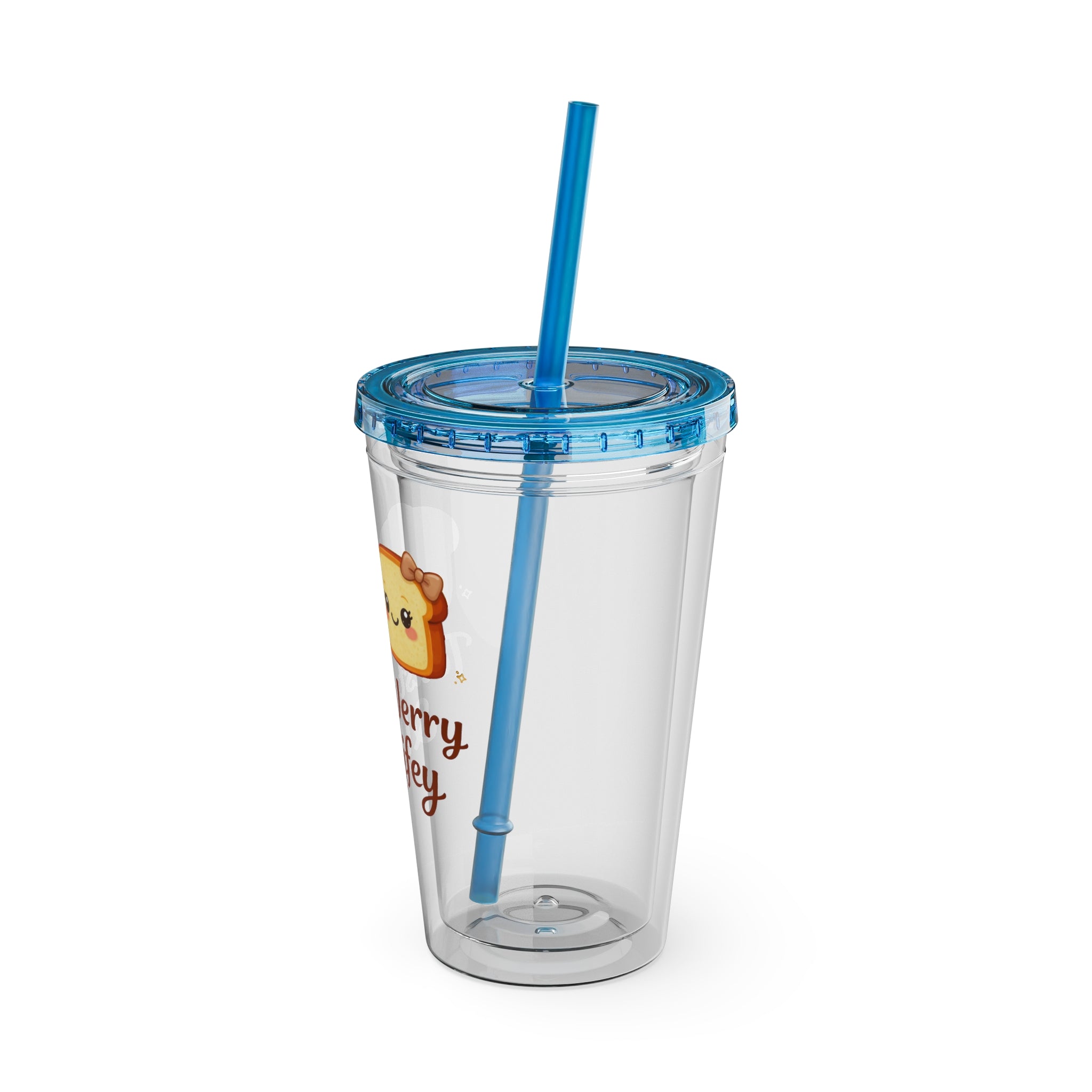 Toasty Jerry & Wifey 16oz Acrylic Tumbler Cup with Straw