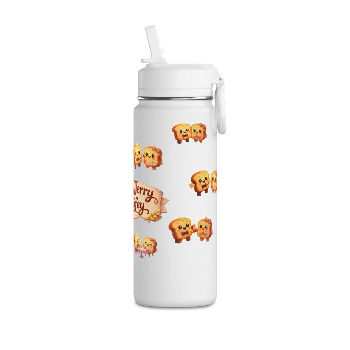 Toasty Jerry & Wifey Story Book - 20oz Stainless Sports Bottle