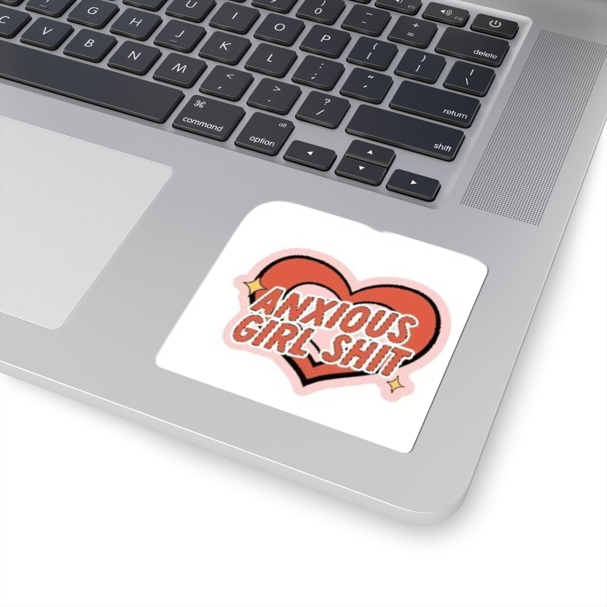 Anxious Girl Shit Heart Sticker