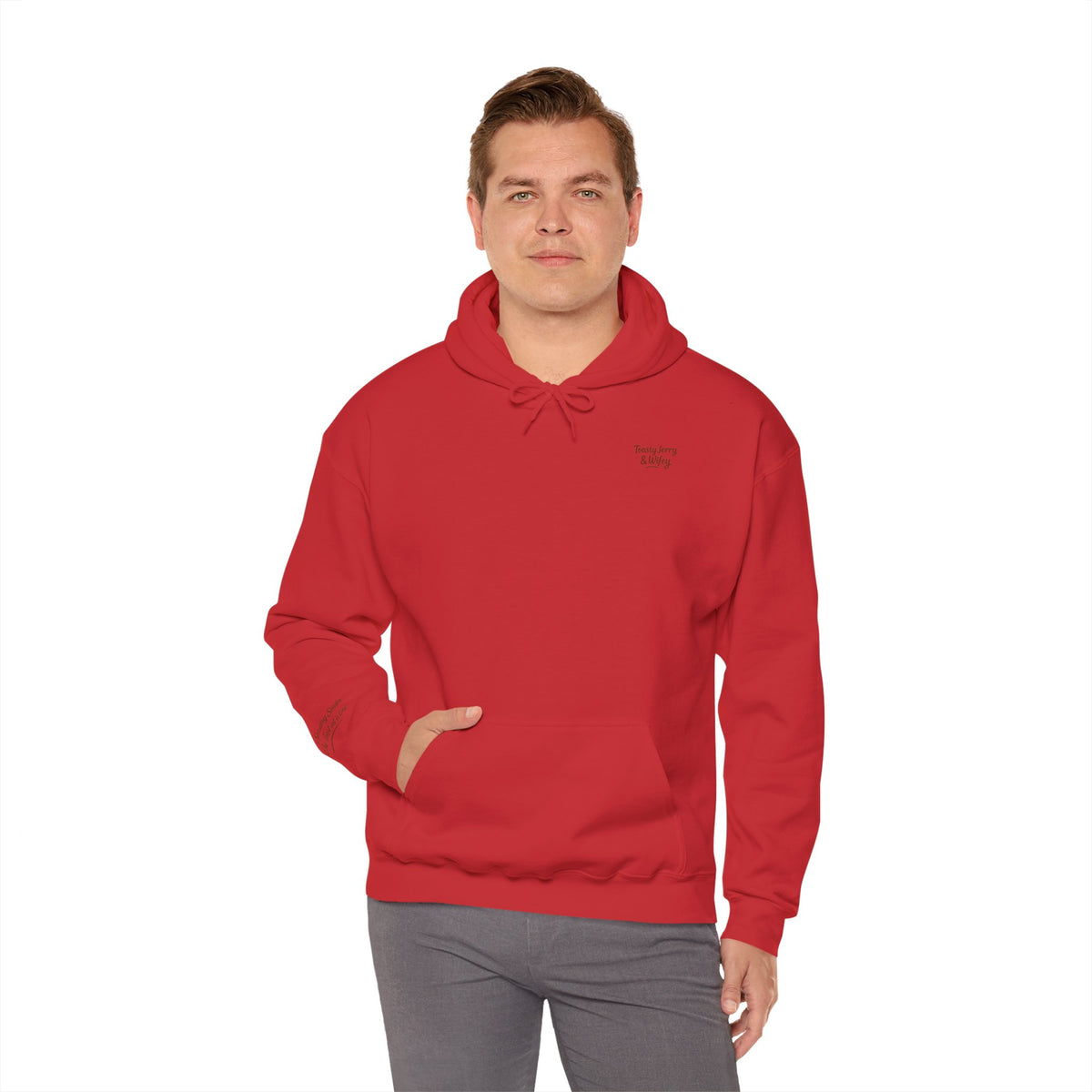 Lightweight Hoodie - ToastyJerry & Wifey Hoodie (Small Text Front)