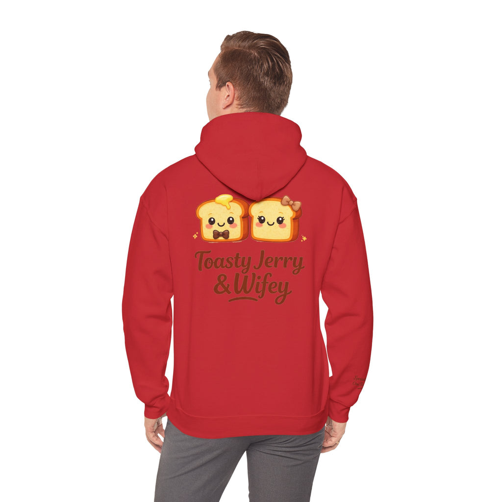 Lightweight Hoodie - ToastyJerry & Wifey Hoodie (Small Text Front)