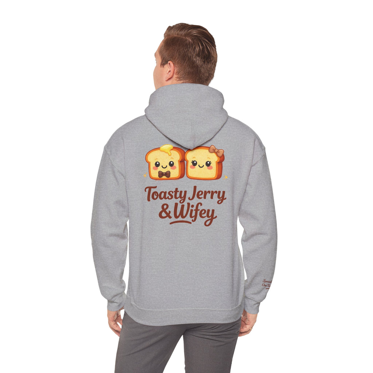 Lightweight Hoodie - ToastyJerry & Wifey Hoodie (Small Text Front)