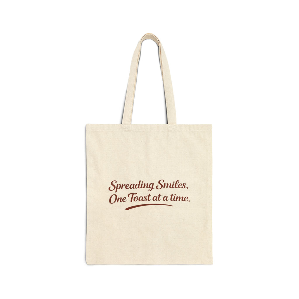 Tote Bag — "Toasty Jerry & Wifey" 'Spreading Smiles, One Toast at a Time' Canvas Tote