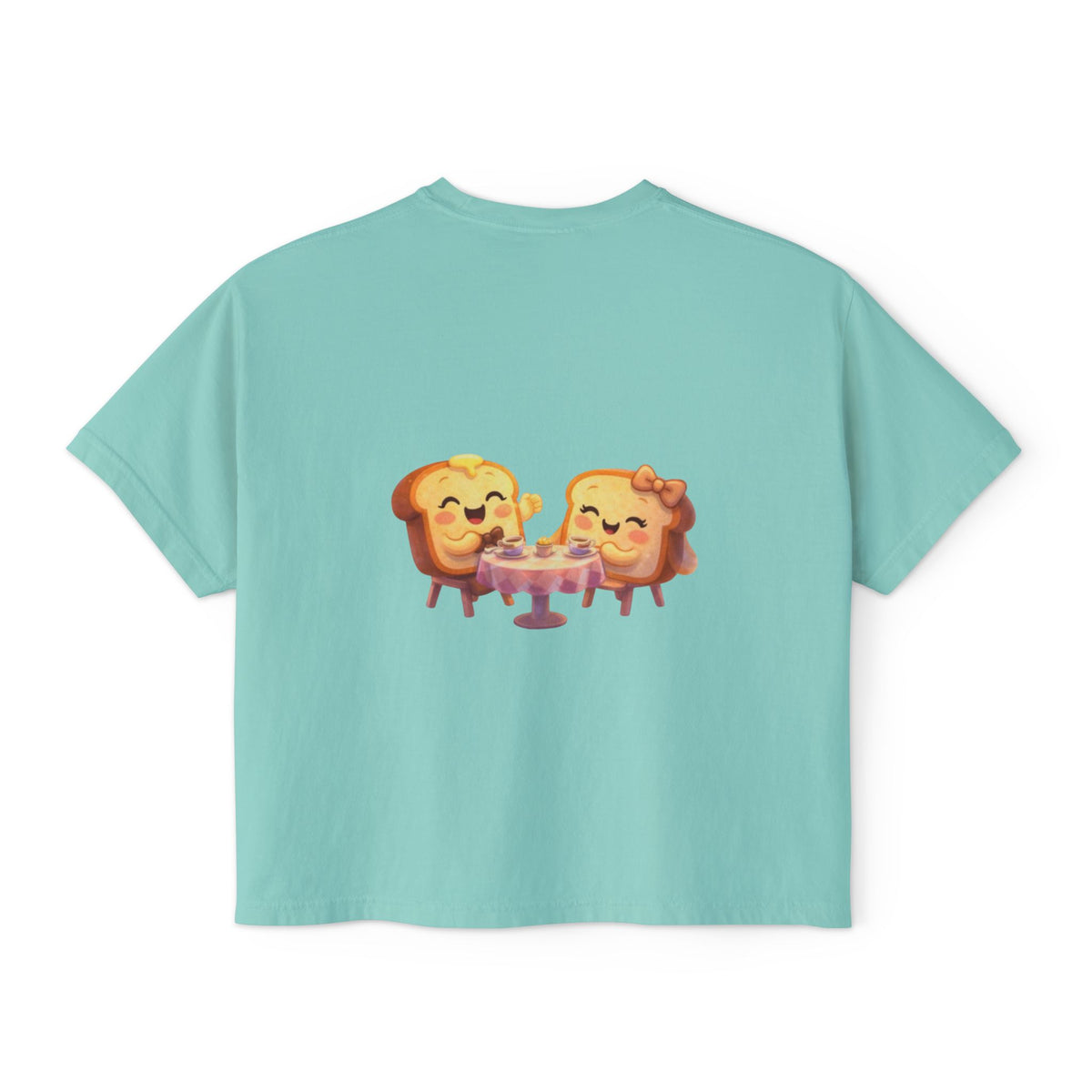 ToastJerry & Wifey Story Book — Women's Boxy Cropped T‑Shirt