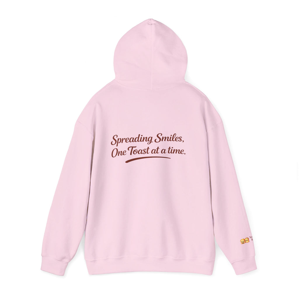 Lightweight Hoodie — "Spreading Smiles, One Toast at a Time." Graph Hoodie