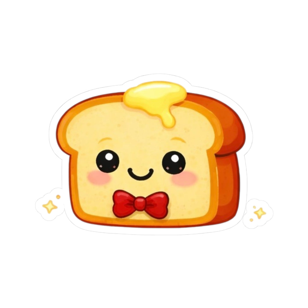 Kiss-Cut Sticker — Toasty Red Bowtie