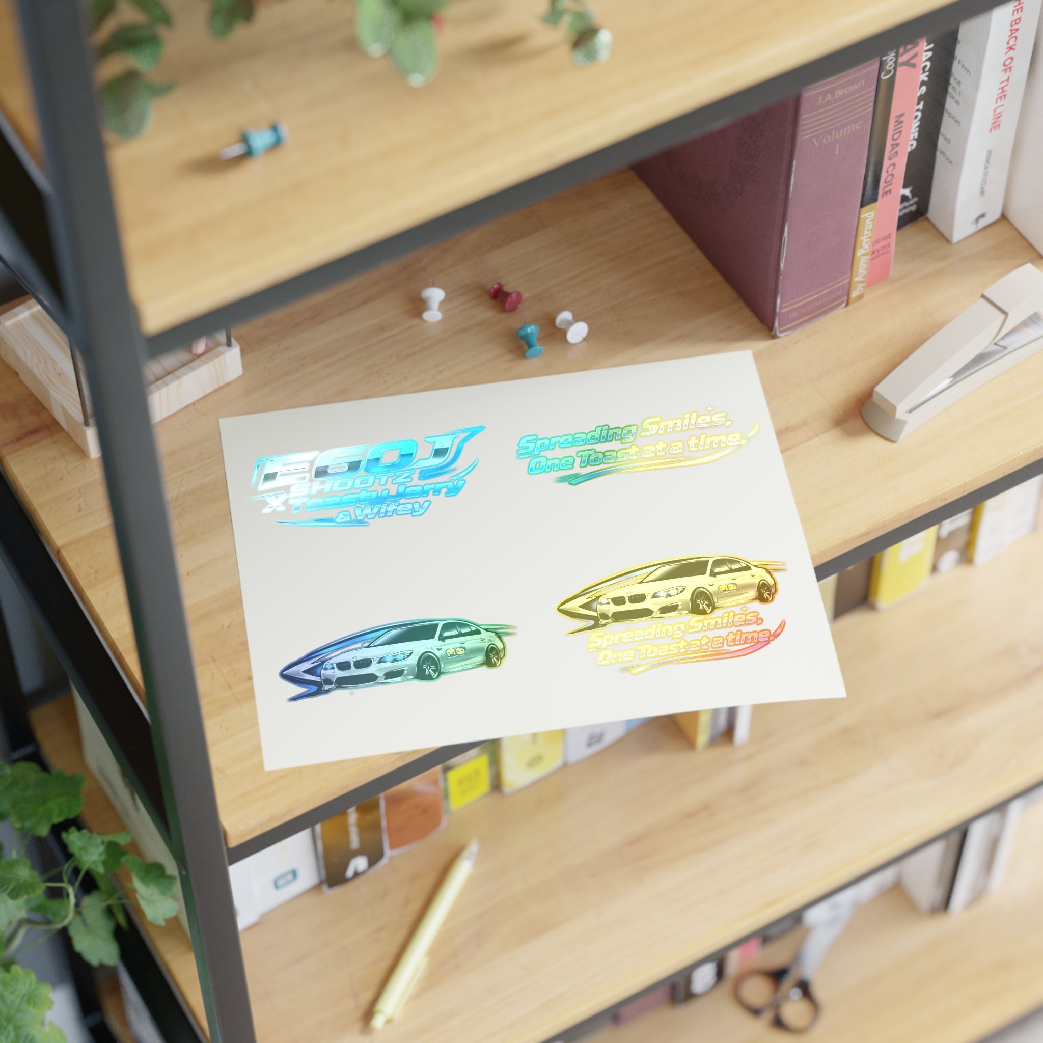 E60J x ToastyJerry & Wifey Collab - Sticker Sheet