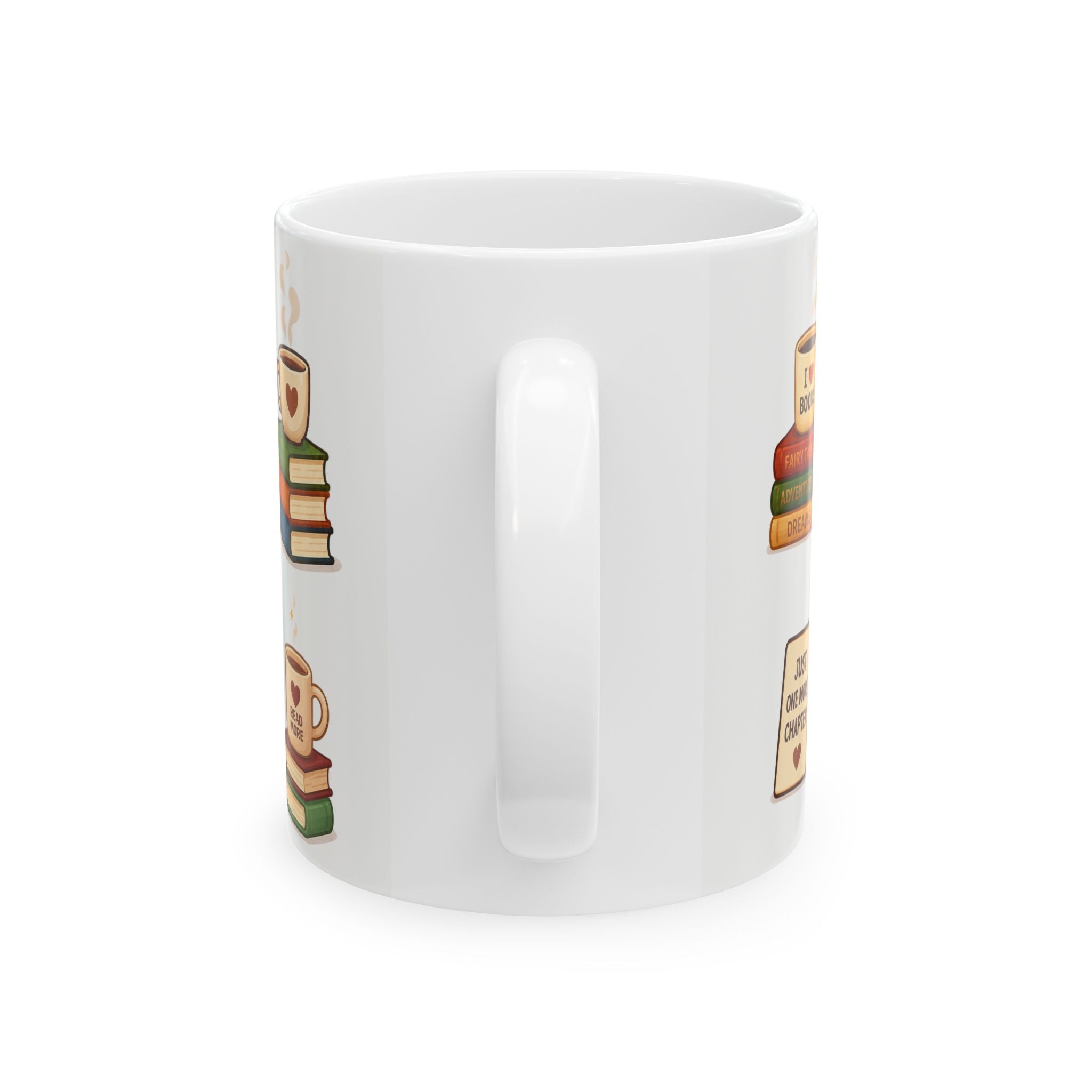 Book Lover Ceramic White Mug (11oz & 15oz)