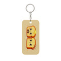 Kawaii Toast Keychain — Double‑Sided 'Spreading Smiles, One Toast at a Time' Charm