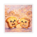 Cute Toast Proposal Story Kiss-Cut Sticker