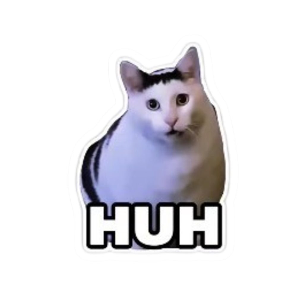 Huh Cat Kiss-Cut Sticker