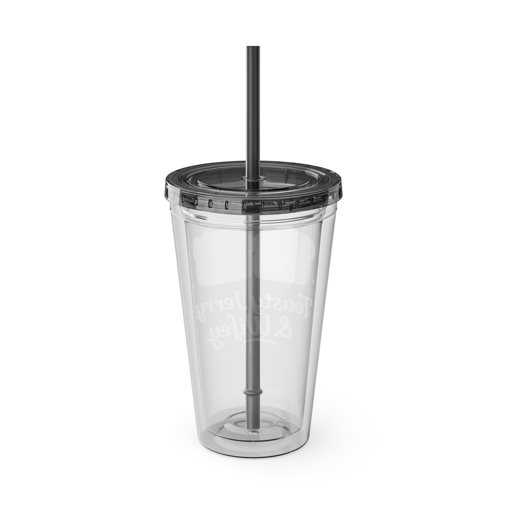 Toasty Jerry & Wifey 16oz Acrylic Tumbler Cup with Straw