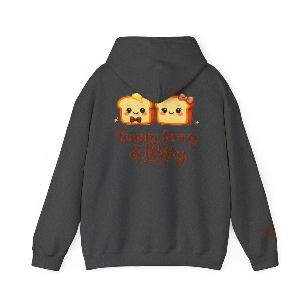 Lightweight Hoodie - ToastyJerry & Wifey Hoodie (Small Text Front)