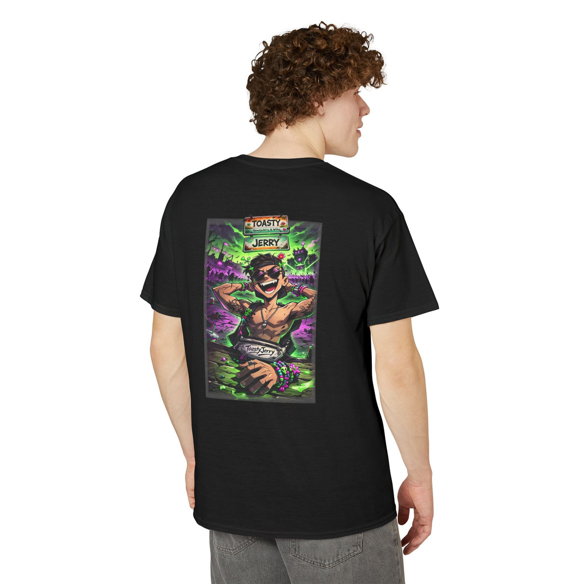 T-Shirt — "Toasty Jerry" Neon Rave