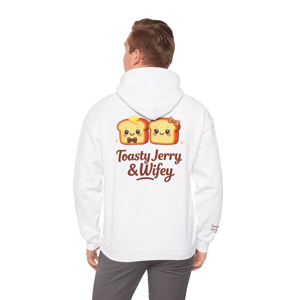Lightweight Hoodie - ToastyJerry & Wifey Hoodie (Small Text Front)