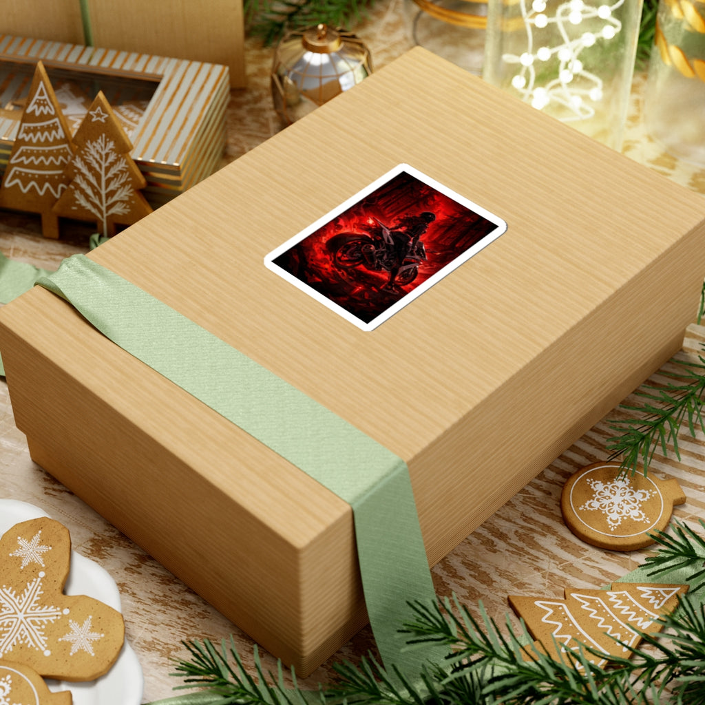 Kiss-Cut Sticker —  Celi Dark Red Night