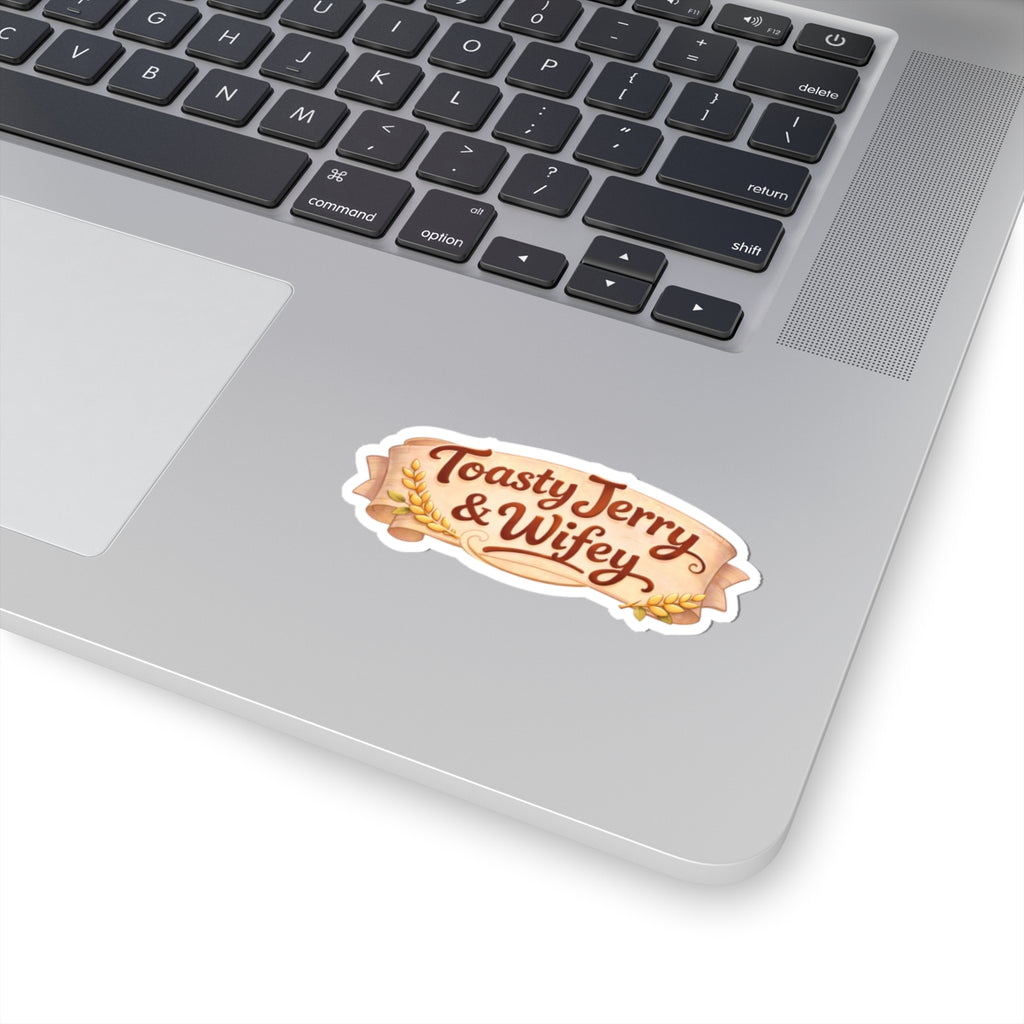 Kiss-Cut Sticker - Story Book Toasty Jerry & Wifey
