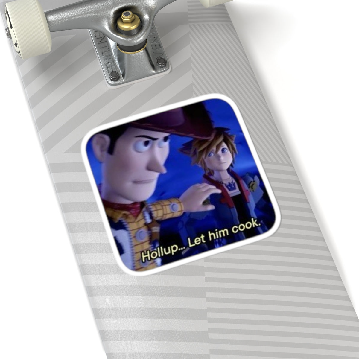 Humorous Movie Quote Sticker — 'Help... Let him cook' Kiss-Cut Sticker