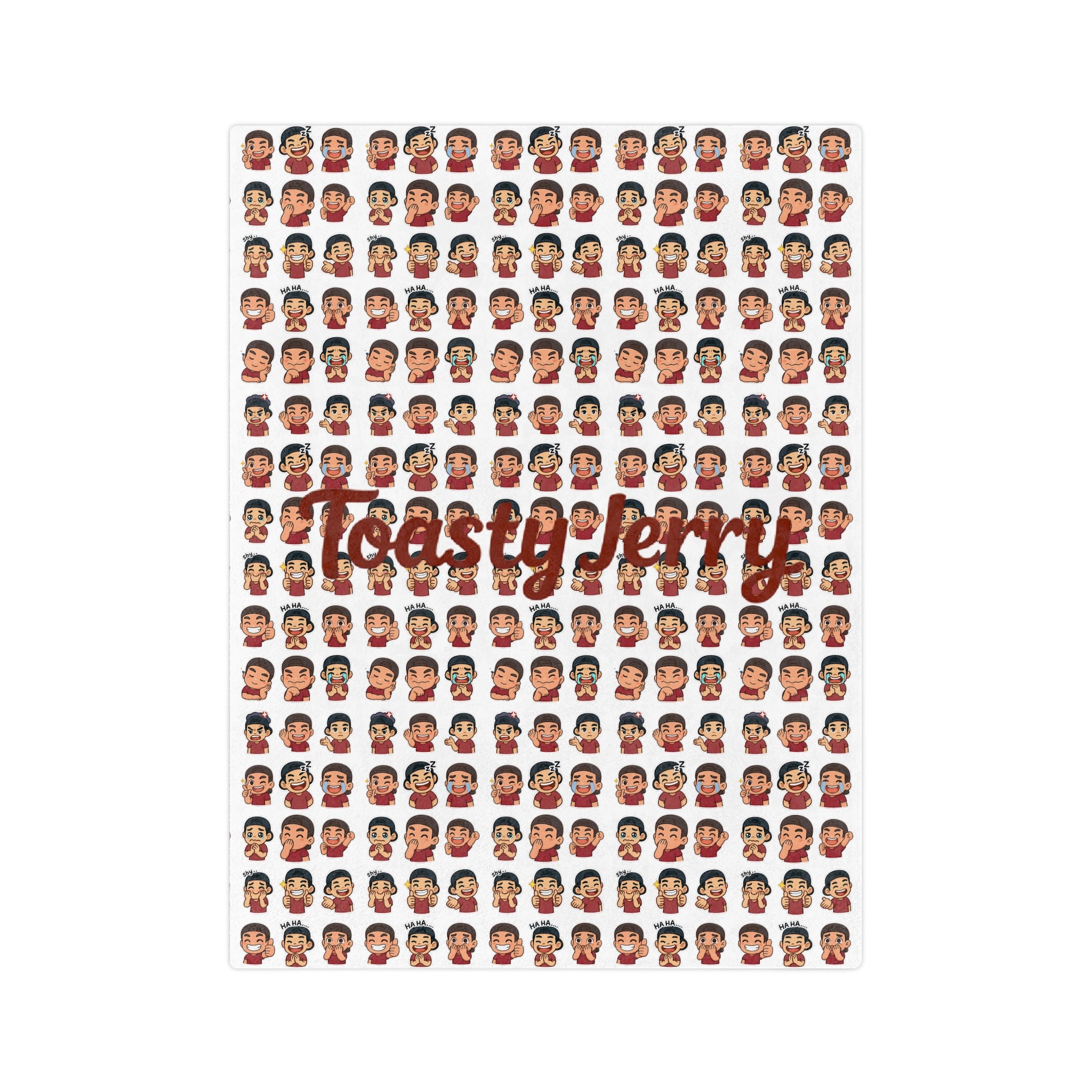 ToastyJerry Emoji - Velveteen Microfiber Blanket