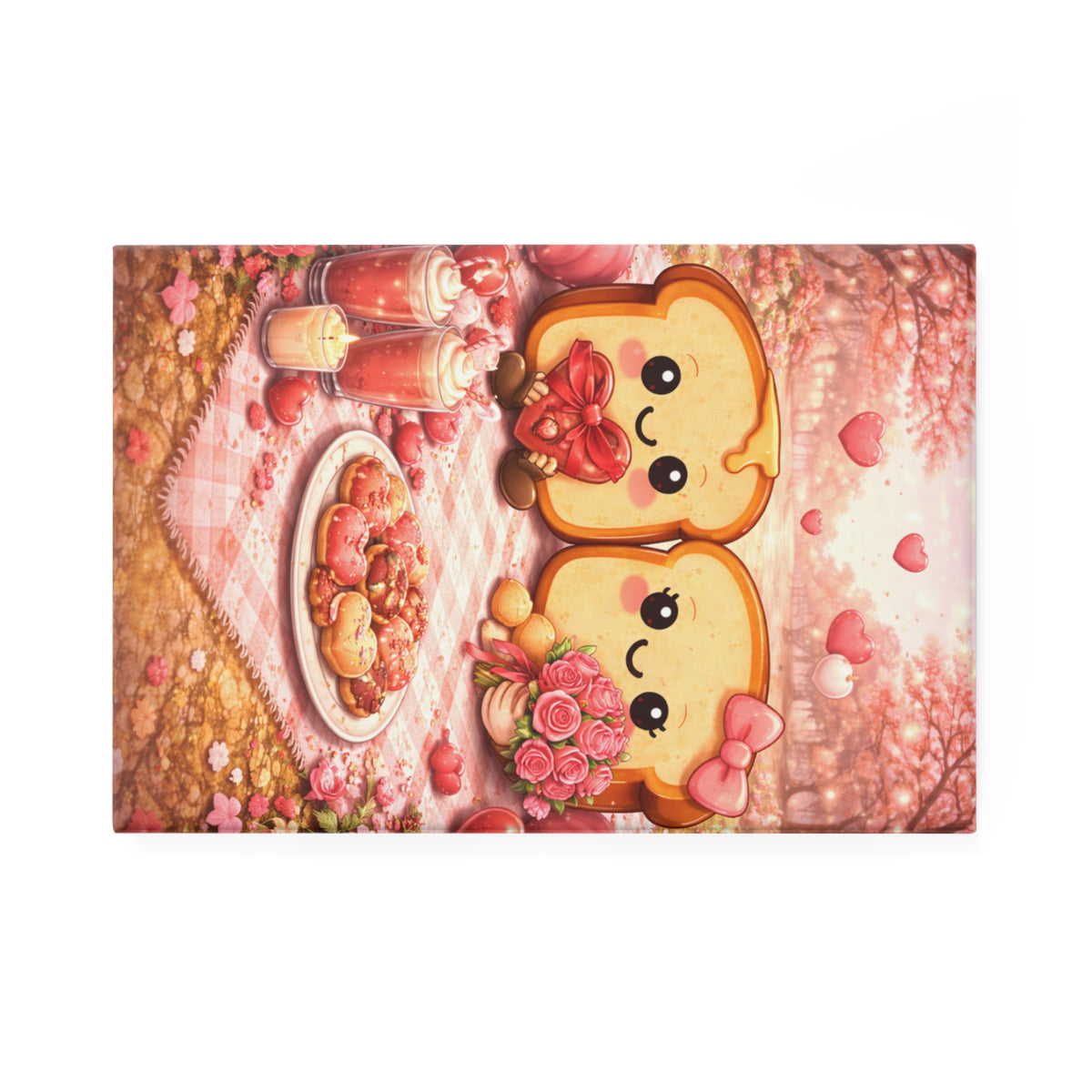 February Toasty Couple Rectangle Magnet