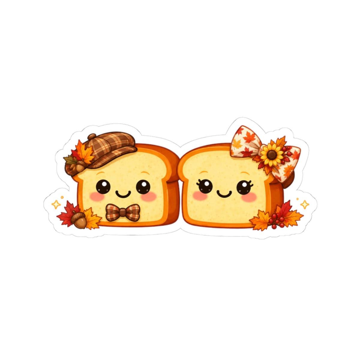 Autumn Toast Kiss-Cut Sticker #1