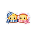 Cute Winter Scarf Kiss-Cut Stickers #2