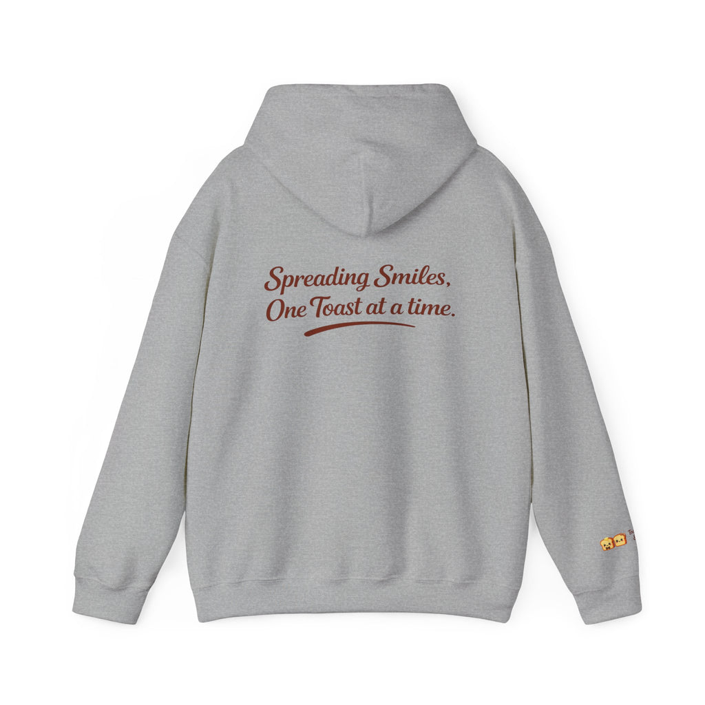 Lightweight Hoodie — "Spreading Smiles, One Toast at a Time." Graph Hoodie