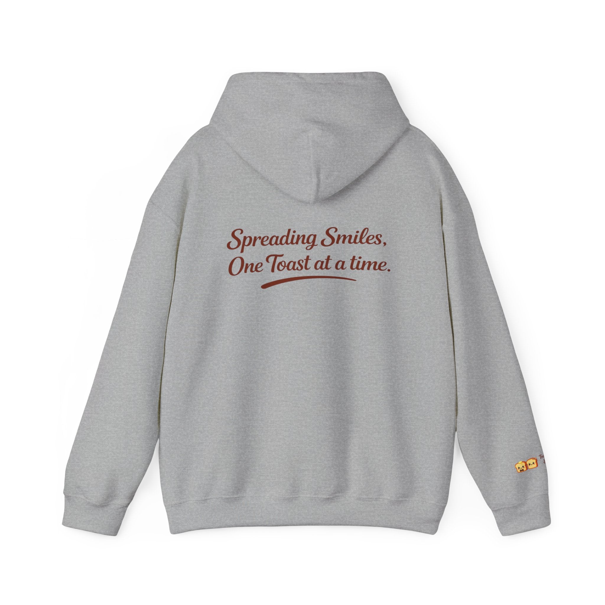 Lightweight Hoodie — "Spreading Smiles, One Toast at a Time." Graph Hoodie