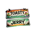 Kiss-Cut Sticker - Sign "Toasty Jerry" Neon Rave